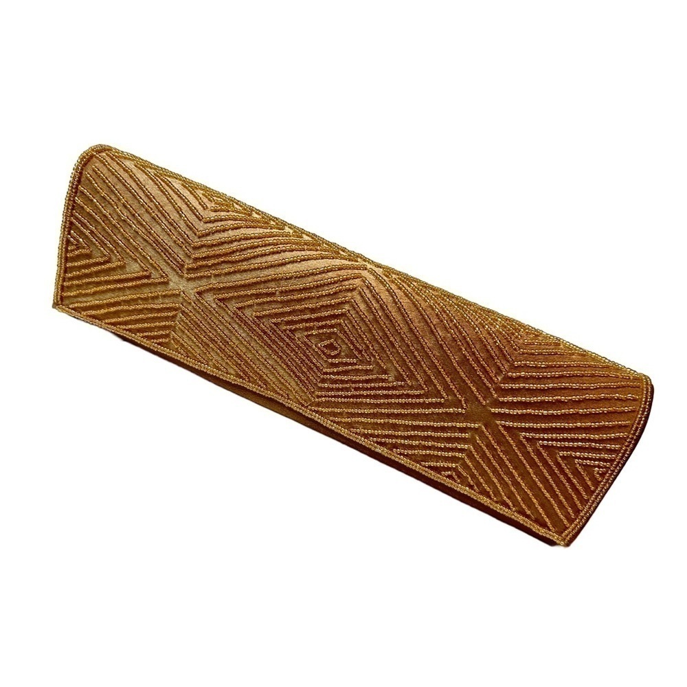 Bijoux Terner Gold Beaded Evening Clutch - Picture 2 of 6